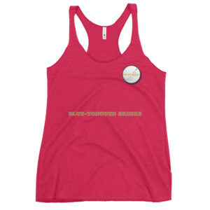 Dave’s Skinks Women’s Racerback Tank (black lettering)